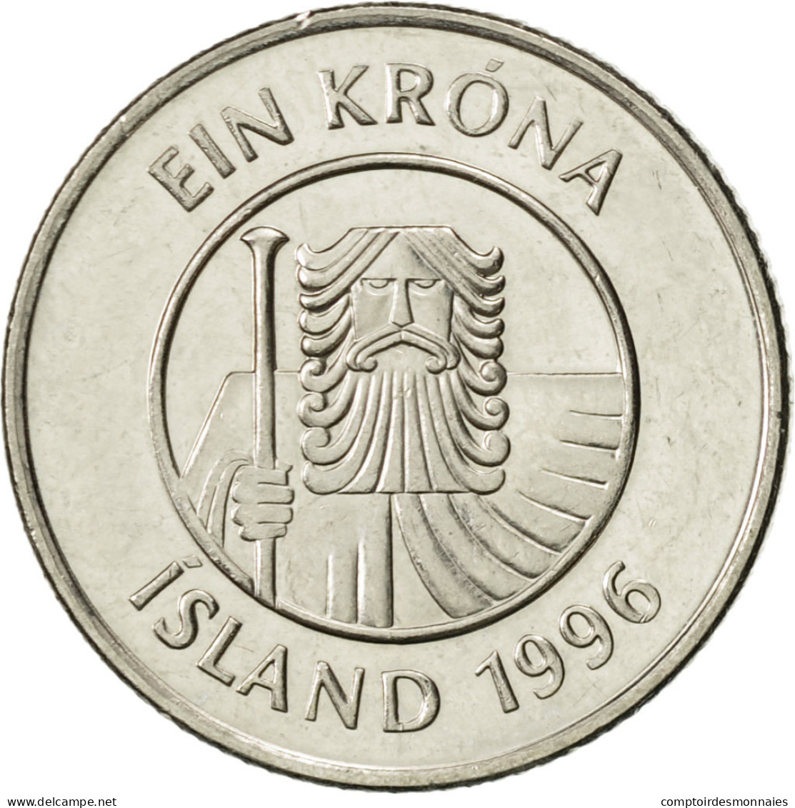 Monnaie, Iceland, Krona, 1996, SUP, Nickel Plated Steel, KM:27A - Islande