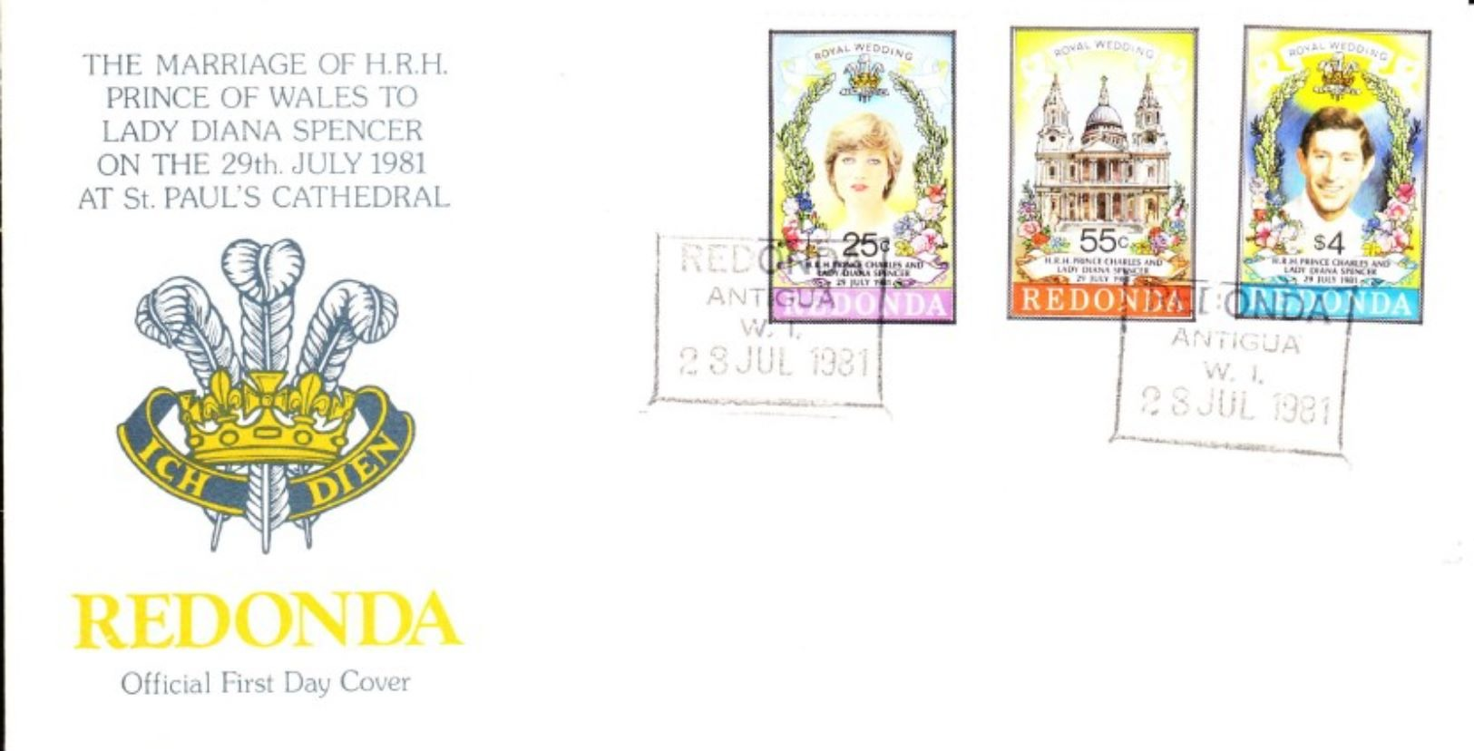 Redonda Envelope FDC 23 July 1981 - Africa (Other)