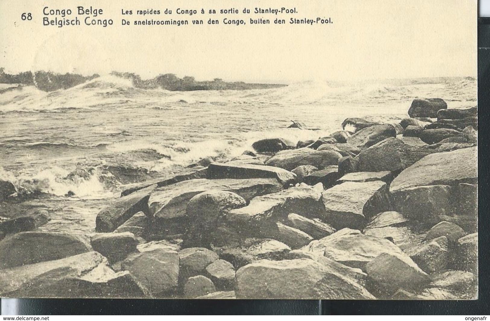 Carte Illustré Obl. N° 43. Vue: 68. Les Rapides Du Congo à Sa Sortie Du Stanley-Pool; Obl: Thysville 04/03/1920 - Interi Postali