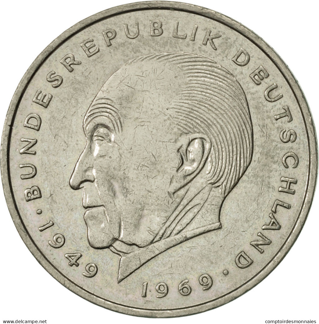 Monnaie, République Fédérale Allemande, 2 Mark, 1973, Hambourg, TTB+ - 2 Mark