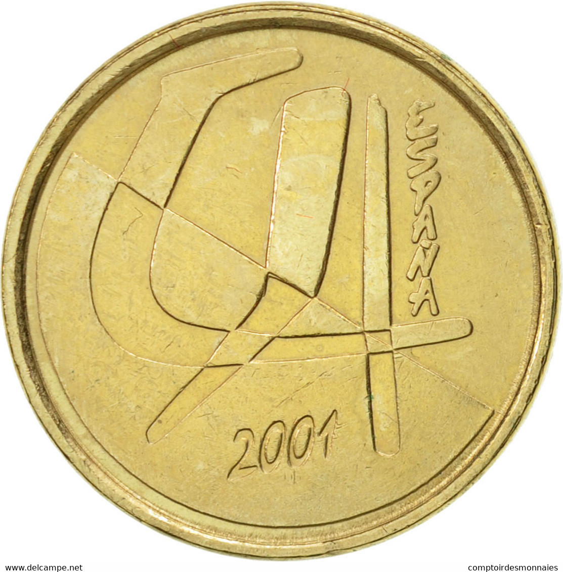 Monnaie, Espagne, Juan Carlos I, 5 Pesetas, 2001, Madrid, SUP, Aluminum-Bronze - 5 Pesetas