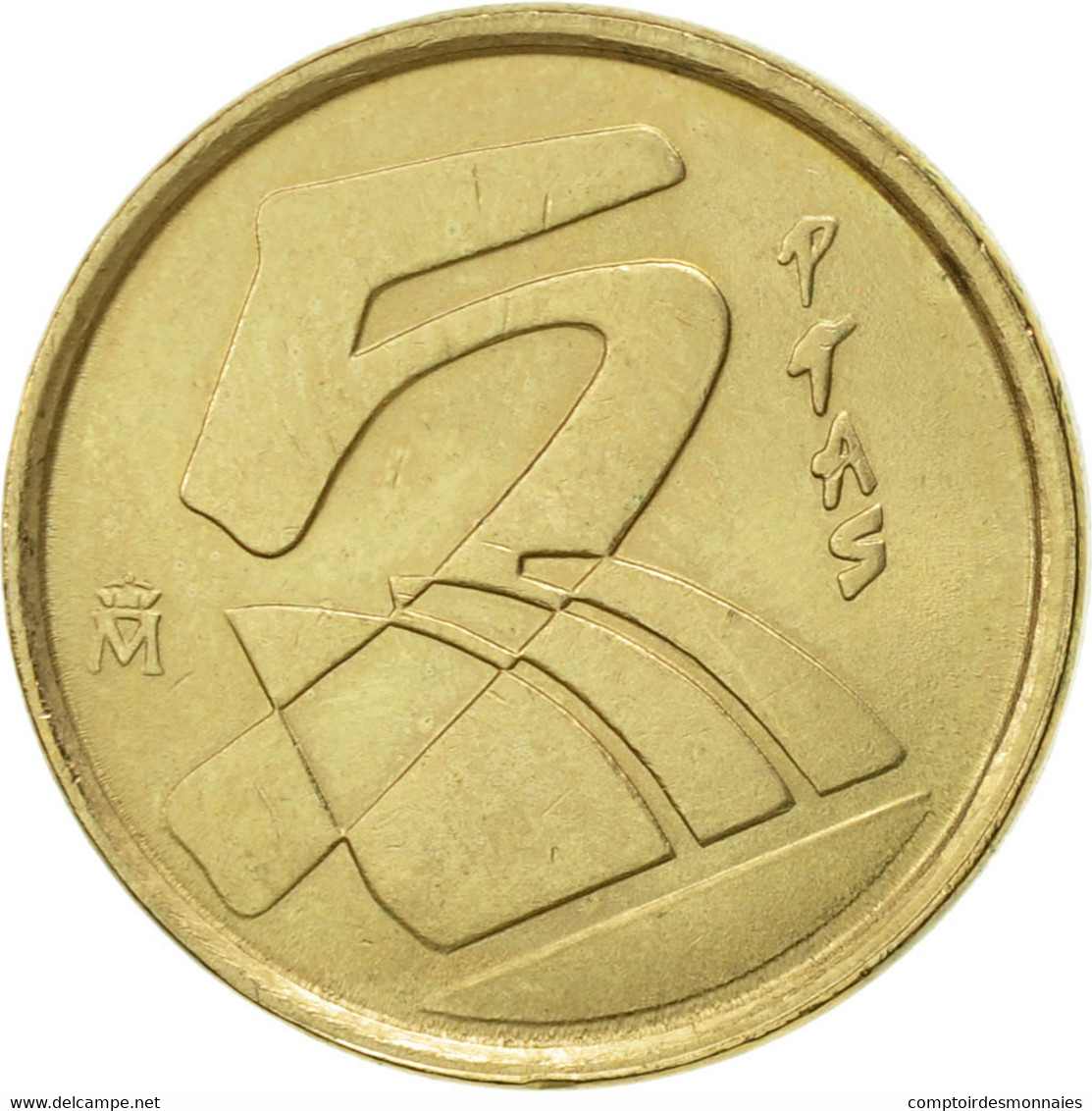Monnaie, Espagne, Juan Carlos I, 5 Pesetas, 2001, Madrid, SUP, Aluminum-Bronze - 5 Pesetas