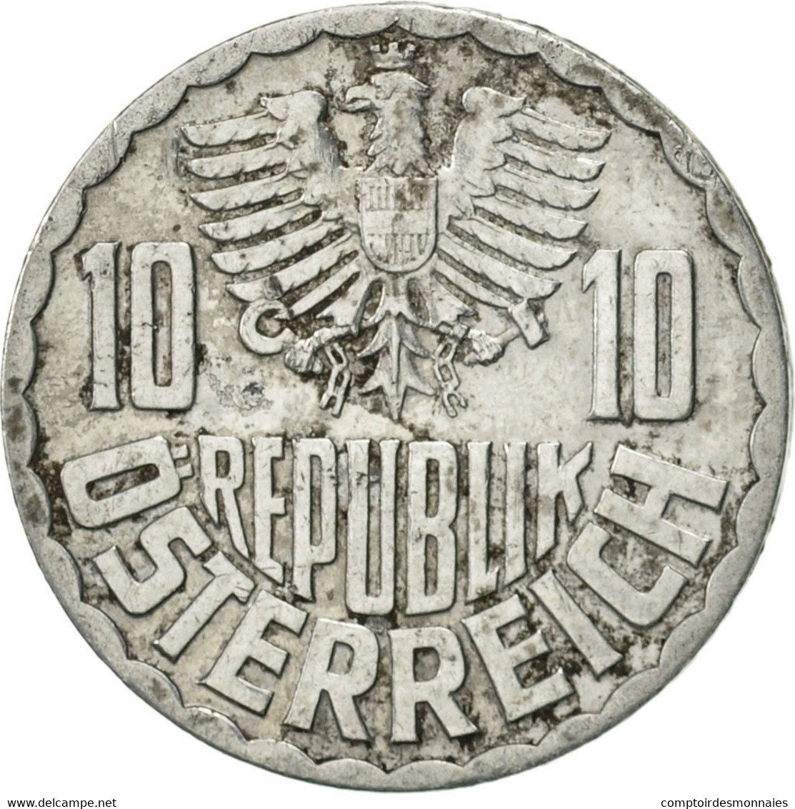 Monnaie, Autriche, 10 Groschen, 1977, Vienna, TTB, Aluminium, KM:2878 - Autriche