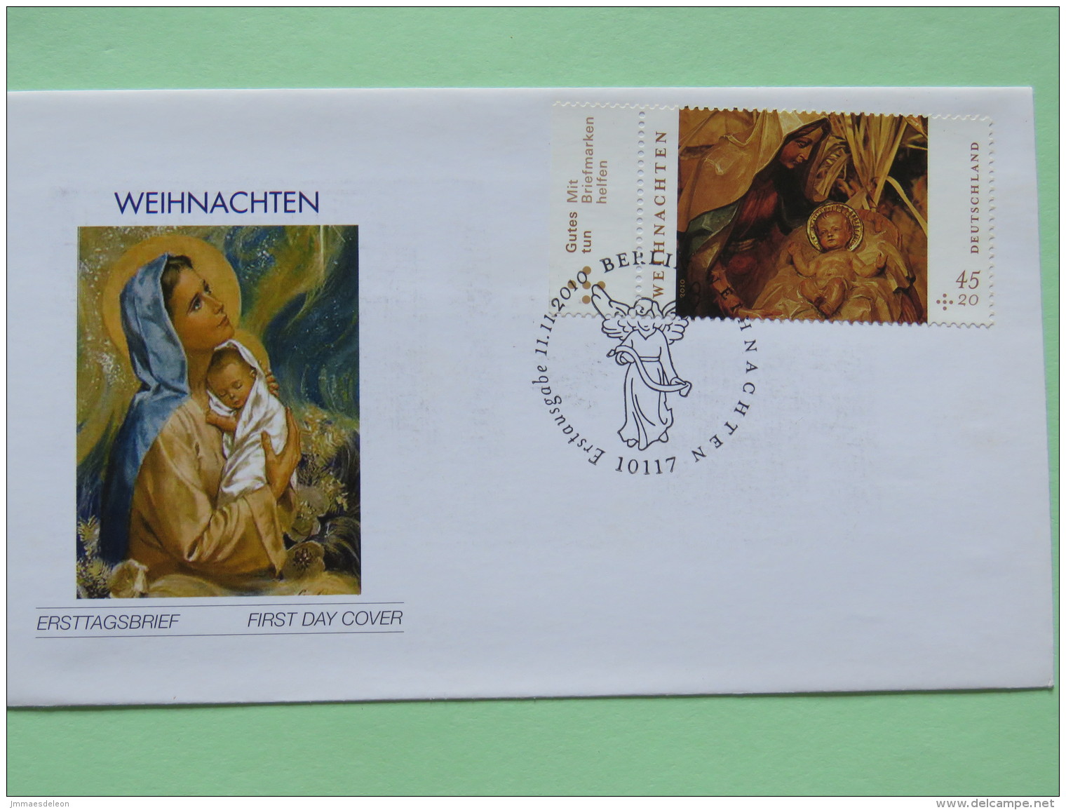 Germany 2010 FDC Cover - Christmas - Covers & Documents