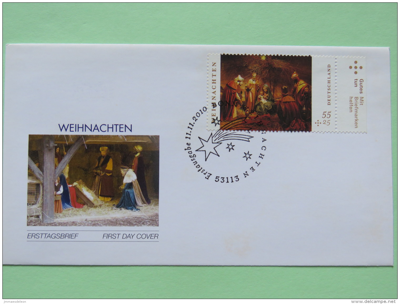 Germany 2010 FDC Cover - Christmas - Covers & Documents