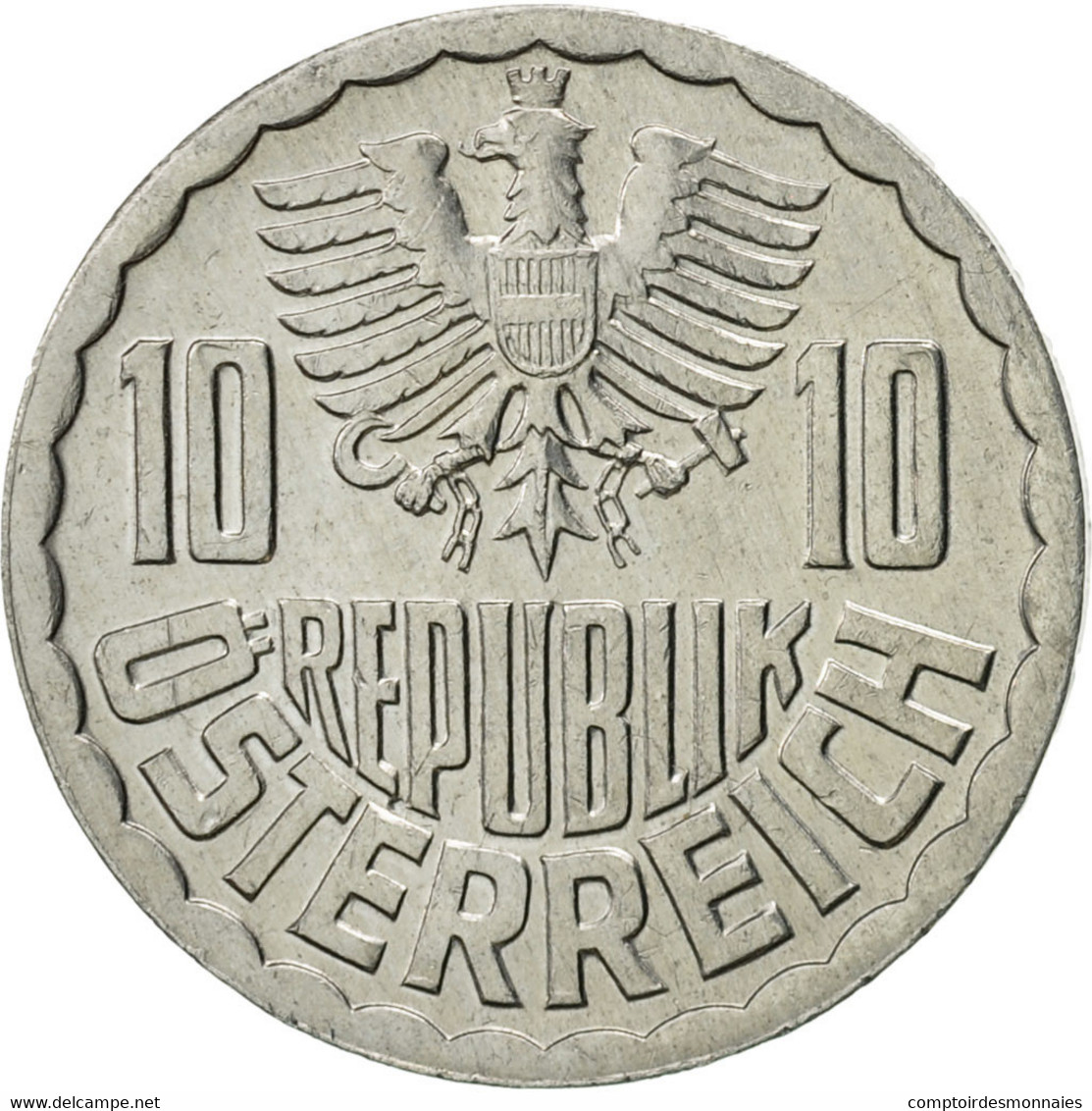 Monnaie, Autriche, 10 Groschen, 1979, Vienna, SUP, Aluminium, KM:2878 - Autriche