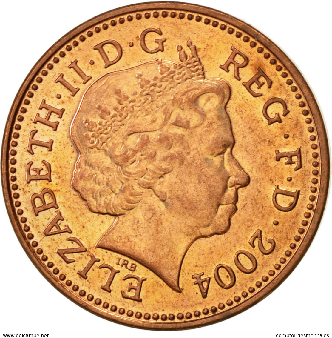 Monnaie, Grande-Bretagne, Elizabeth II, Penny, 2004, TTB+, Copper Plated Steel - 1 Penny & 1 New Penny