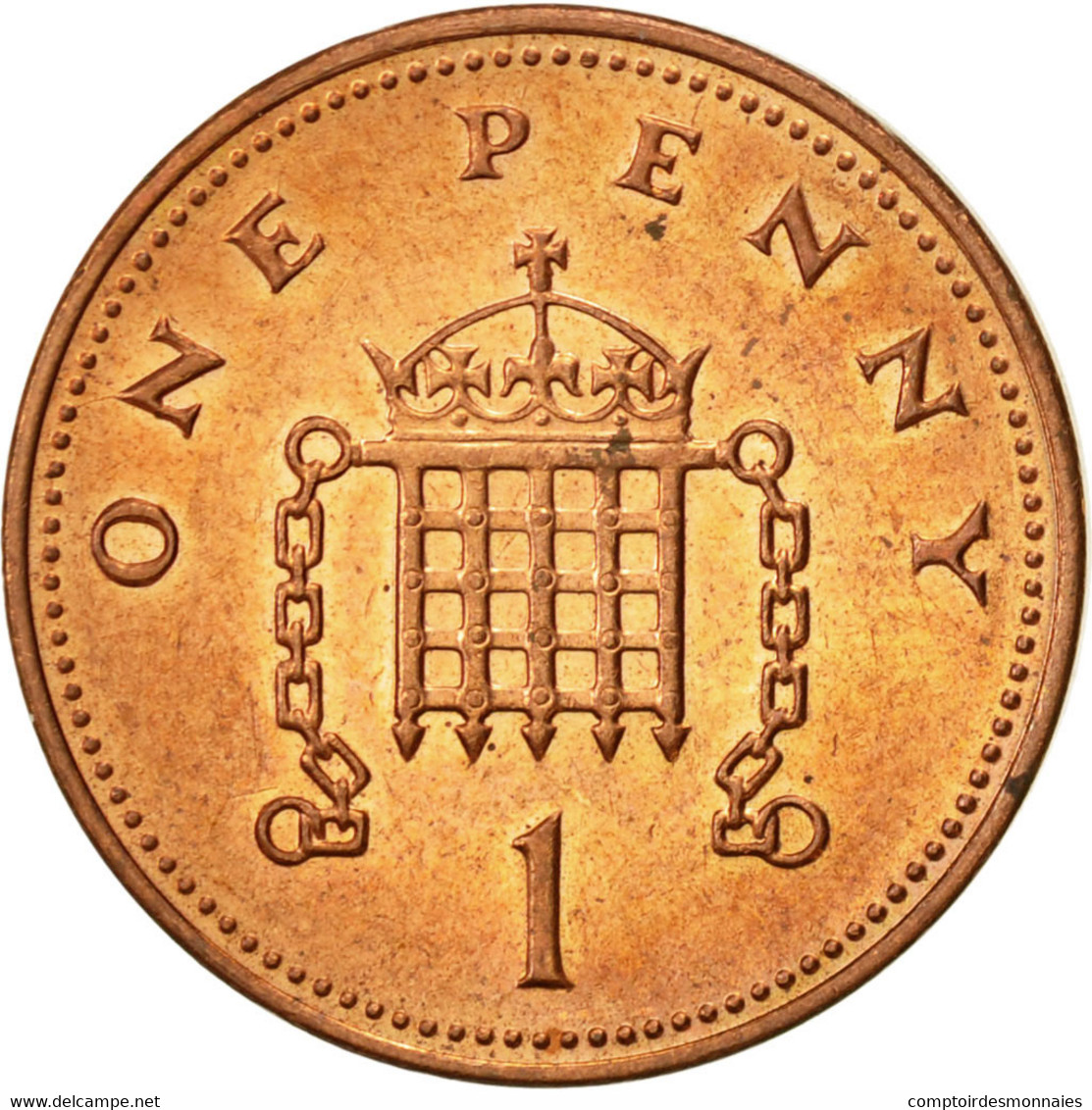 Monnaie, Grande-Bretagne, Elizabeth II, Penny, 2004, TTB+, Copper Plated Steel - 1 Penny & 1 New Penny