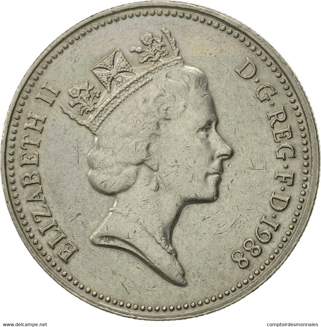 Monnaie, Grande-Bretagne, Elizabeth II, 5 Pence, 1988, TTB+, Copper-nickel - 5 Pence & 5 New Pence