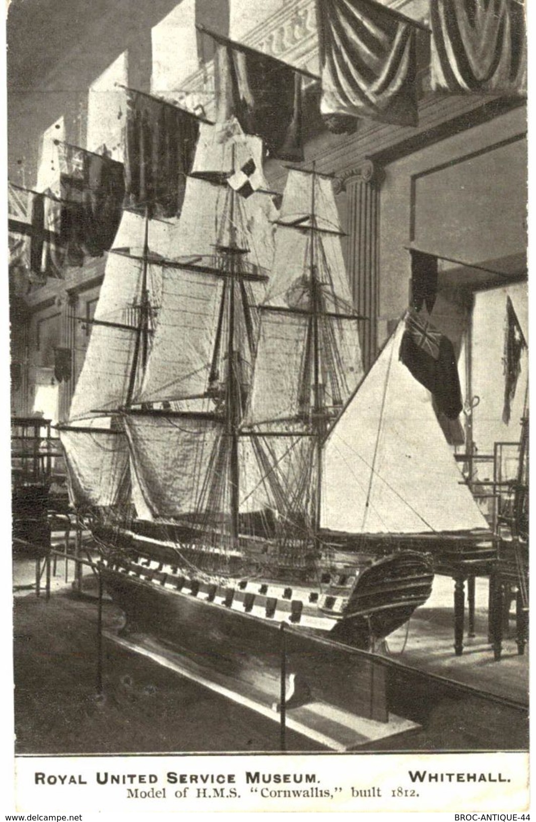 CPA N°4958 - ROYAL UNITED SERVICE MUSEUM - MODEL OF H.M.S CORNWALLIS BUILT 1812 - WHITEHALL - QUART DE LA ROYAL NAVY - Sonstige & Ohne Zuordnung