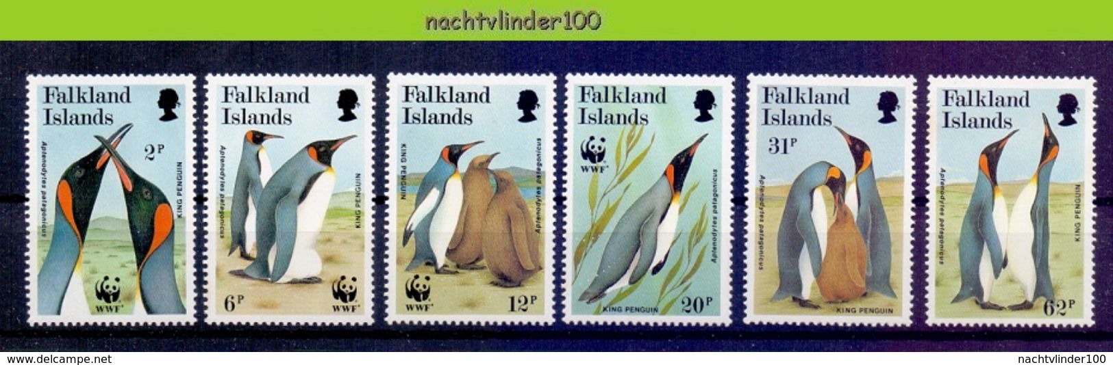 Mza117s6 WWF VOGELS PINGUINS BIRDS PENGUINS VÖGEL AVES OISEAUX FALKLAND ISLANDS 1991 PF/MNH - Ungebraucht