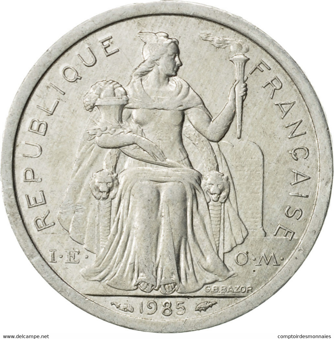 Monnaie, Nouvelle-Calédonie, Franc, 1985, Paris, SUP, Aluminium, KM:10 - Nuova Caledonia