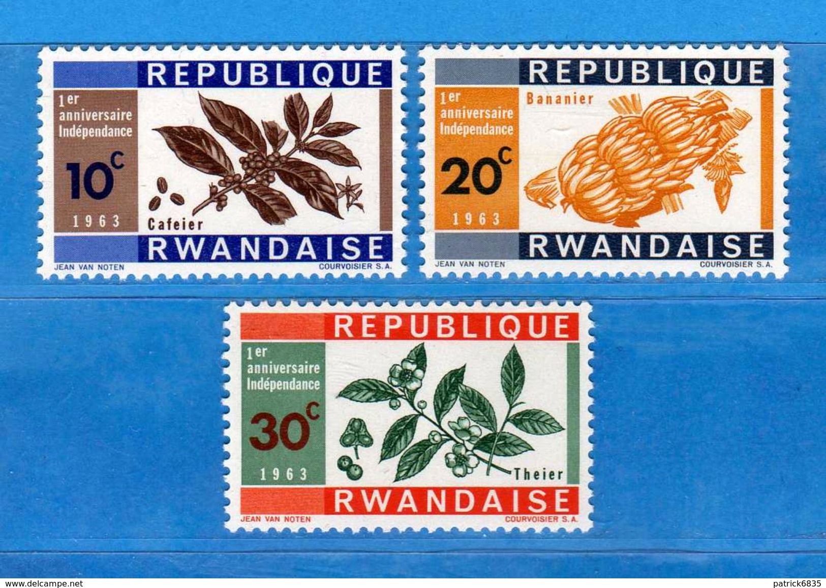 (MN1) RWANDA **- 1963 -  YVERT. 24-25-26 .  MNH.   Vedi Descrizione - Nuovi