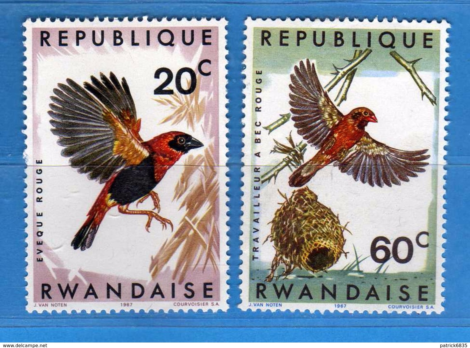 (MN1) RWANDA **- 1967 -  YVERT. 233-235 .  MNH.   Vedi Descrizione - Nuovi