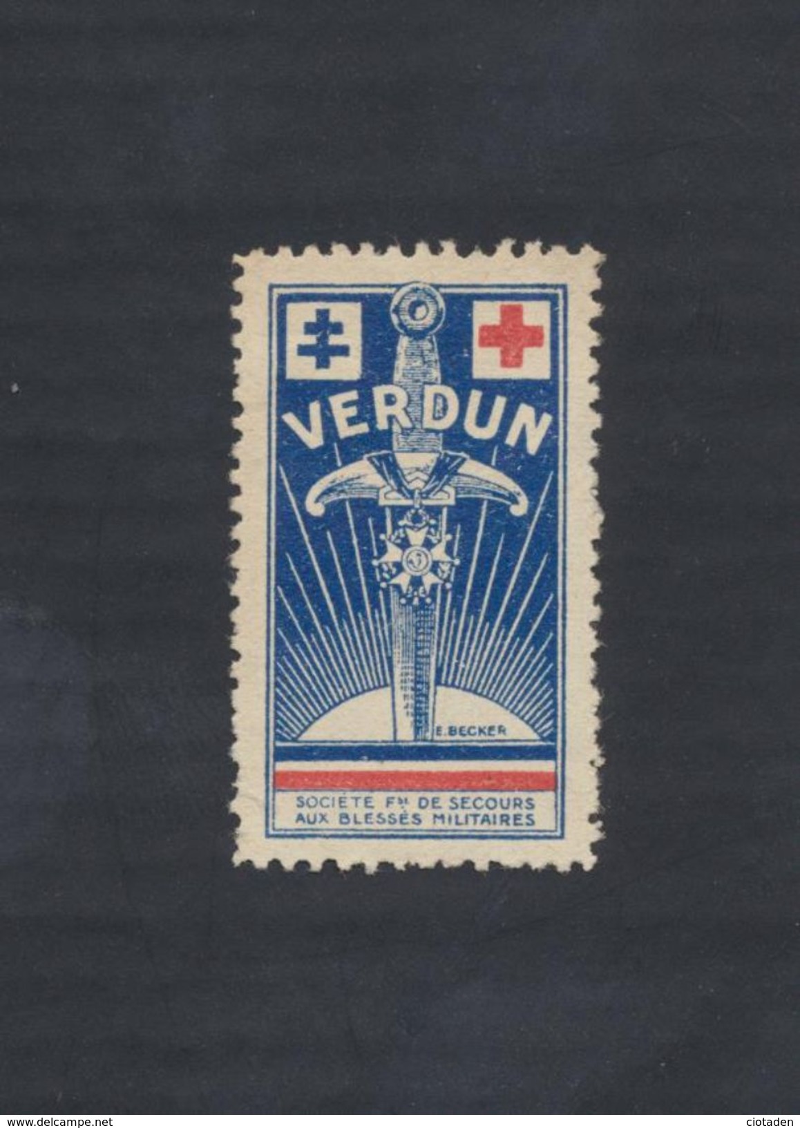 Société Française De Secours Aux Bléssés Militaire - Verdun - Croix Rouge