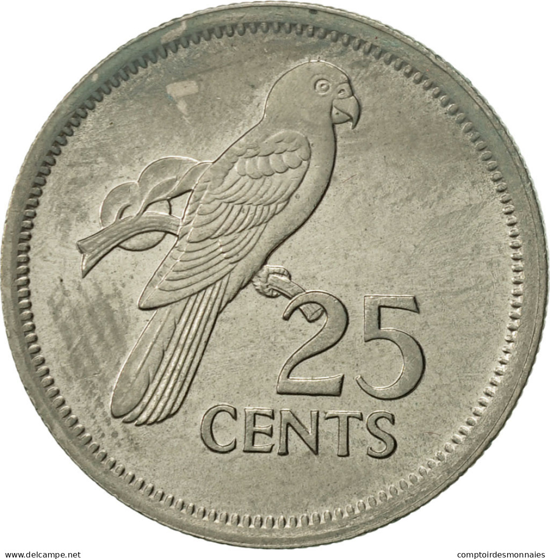 Monnaie, Seychelles, 25 Cents, 1982, British Royal Mint, TTB+, Copper-nickel - Seychelles