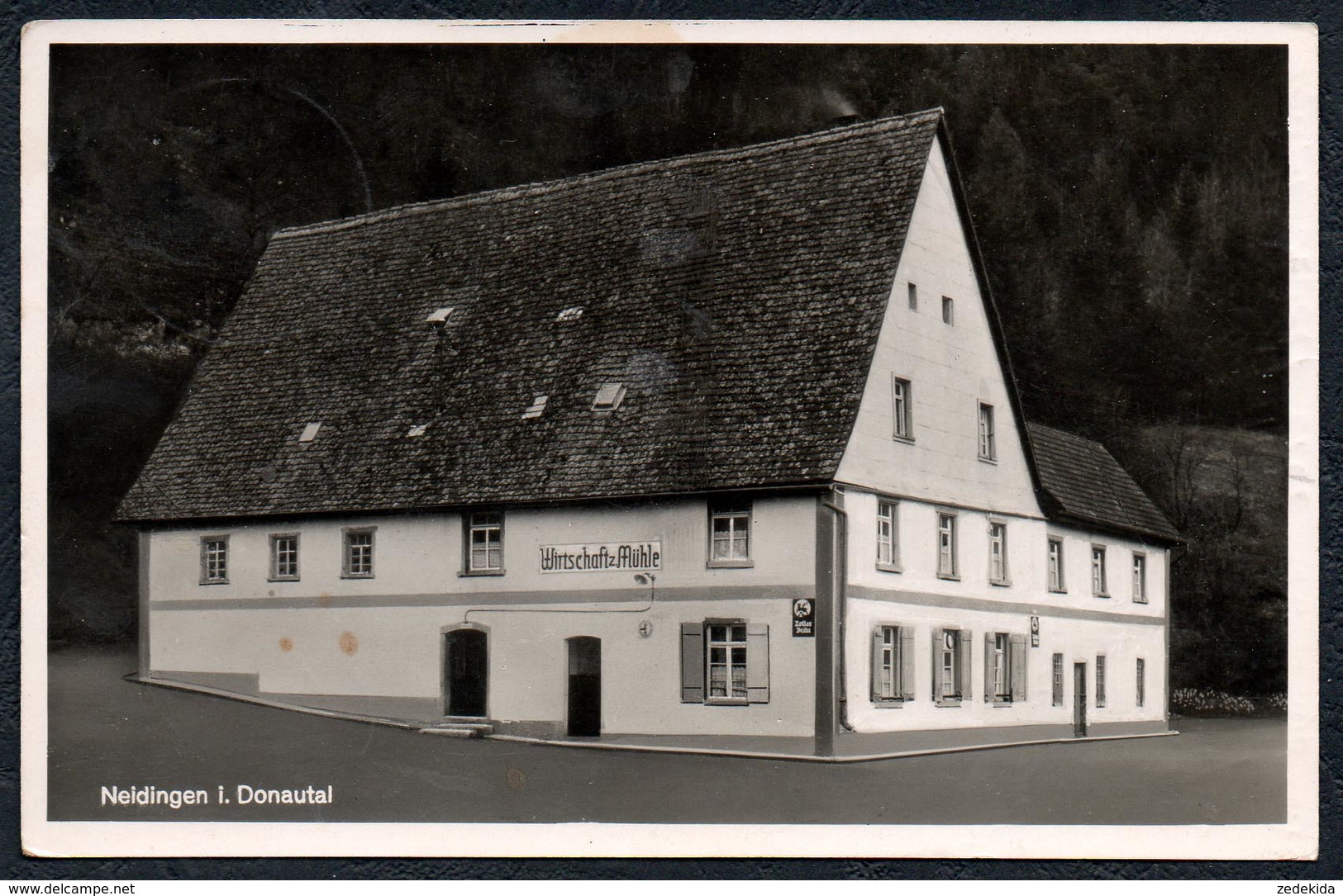 A5382 - Alte Foto Ansichtskarte - Neidingen Beuron - Wirtschaft Zur Mühle - Gaststätte - Josef Jeuck - Sigmaringen