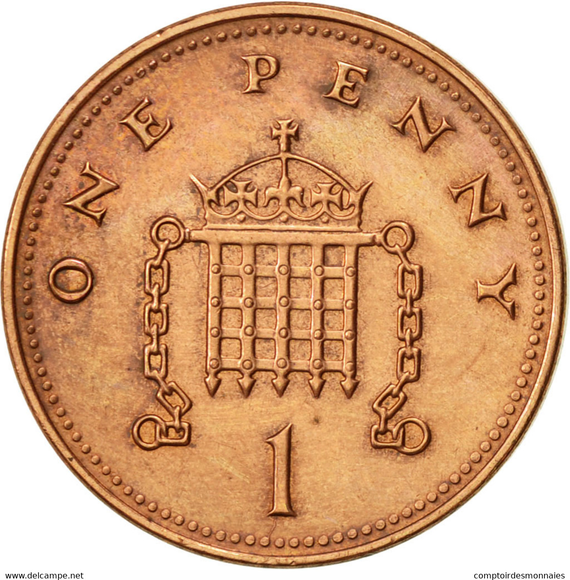 Monnaie, Grande-Bretagne, Elizabeth II, Penny, 2003, TTB+, Copper Plated Steel - 1 Penny & 1 New Penny