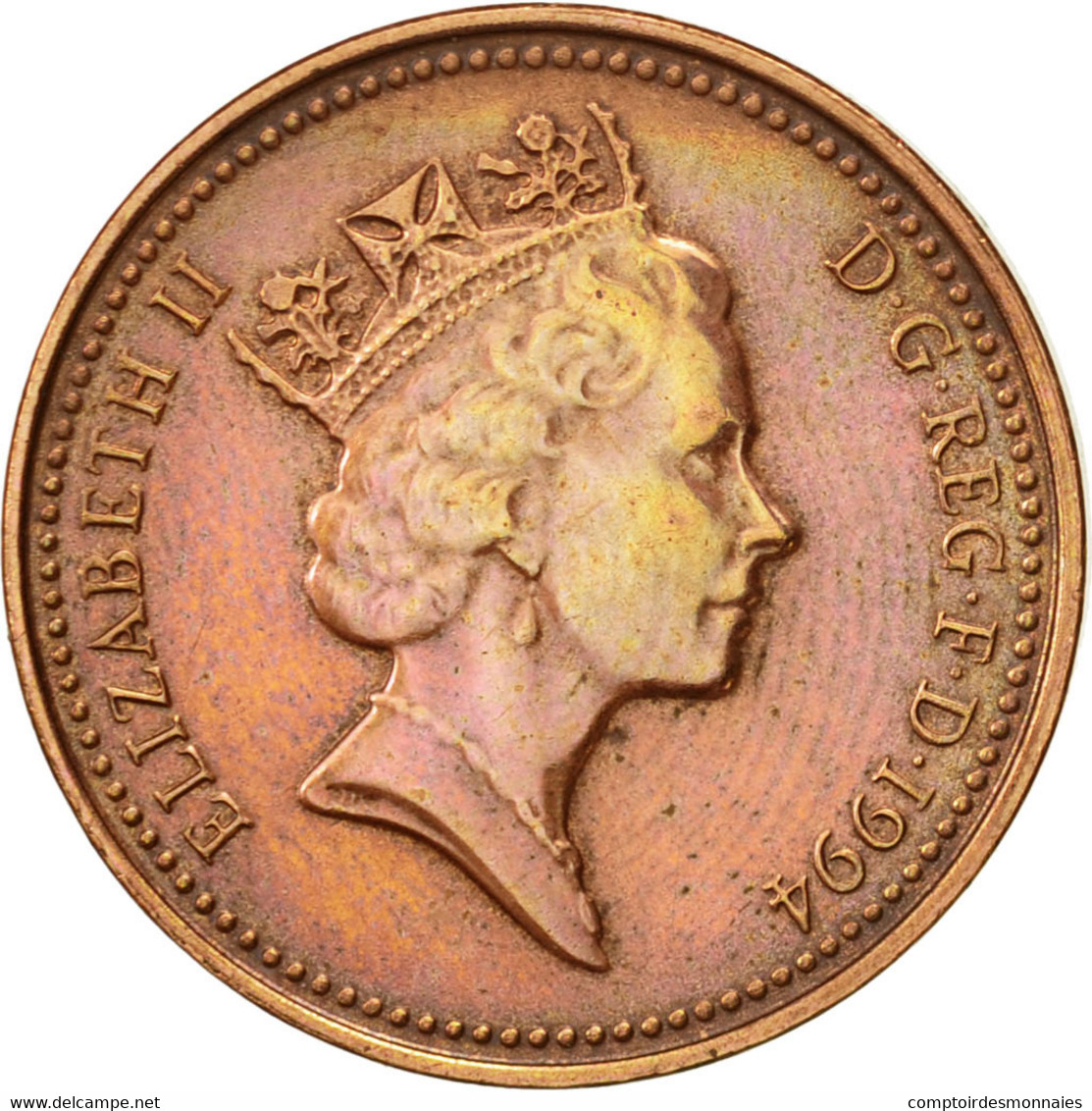 Monnaie, Grande-Bretagne, Elizabeth II, Penny, 1994, TTB+, Copper Plated Steel - 1 Penny & 1 New Penny