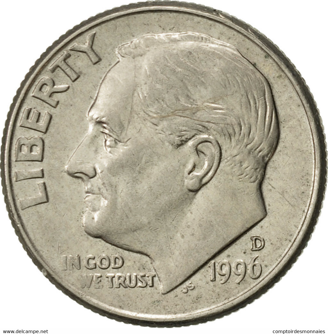Monnaie, États-Unis, Roosevelt Dime, Dime, 1996, U.S. Mint, Denver, SUP - 1946-...: Roosevelt