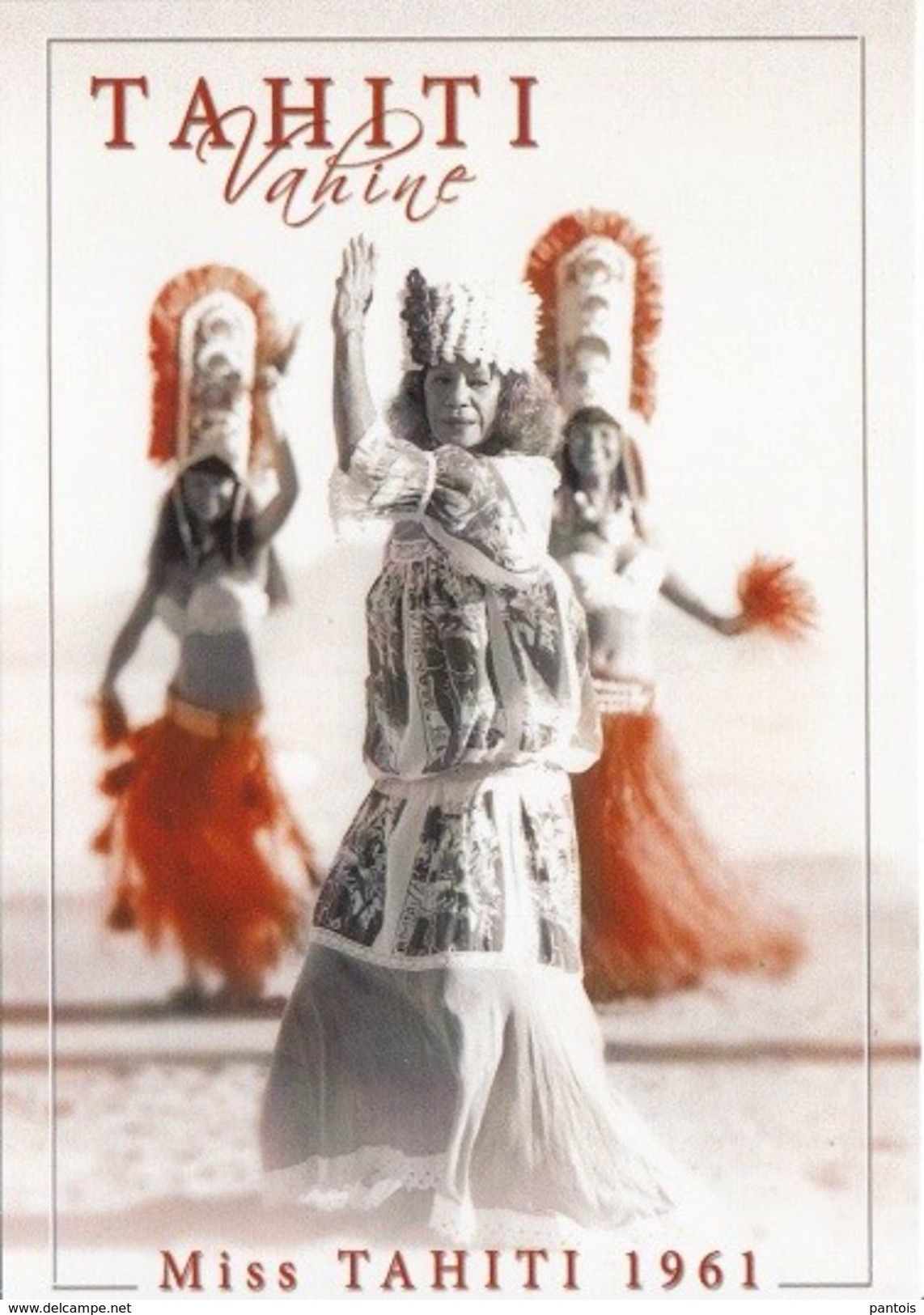 CP Miss Tahiti 1961 ** - Prêt-à-poster