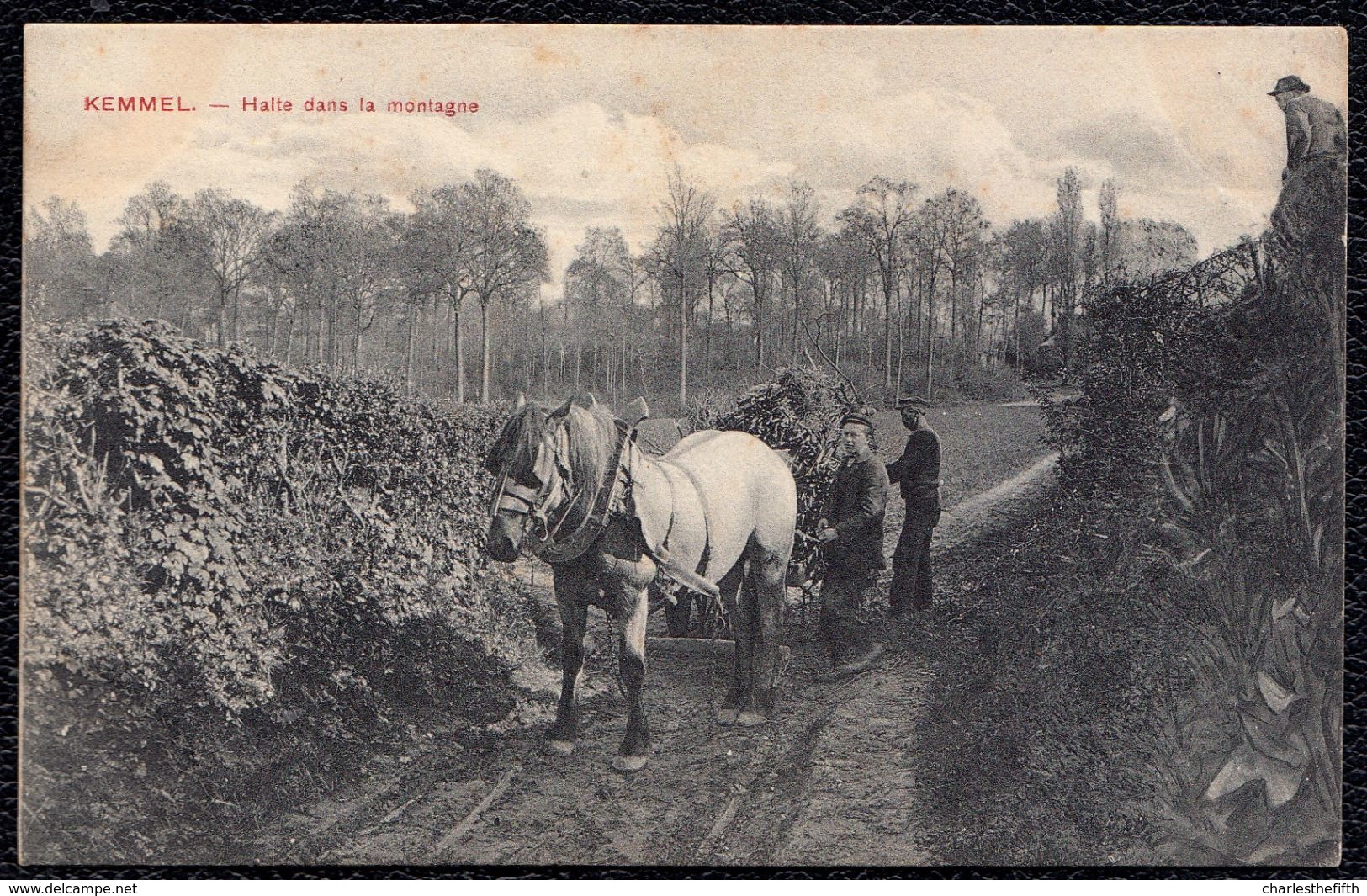 KEMMEL - UNE HALTE DANS LA MONTAGNE - MONT DE L'ECLUS --- 2é VERSIE Met Man Op Heuvel - - Kluisbergen