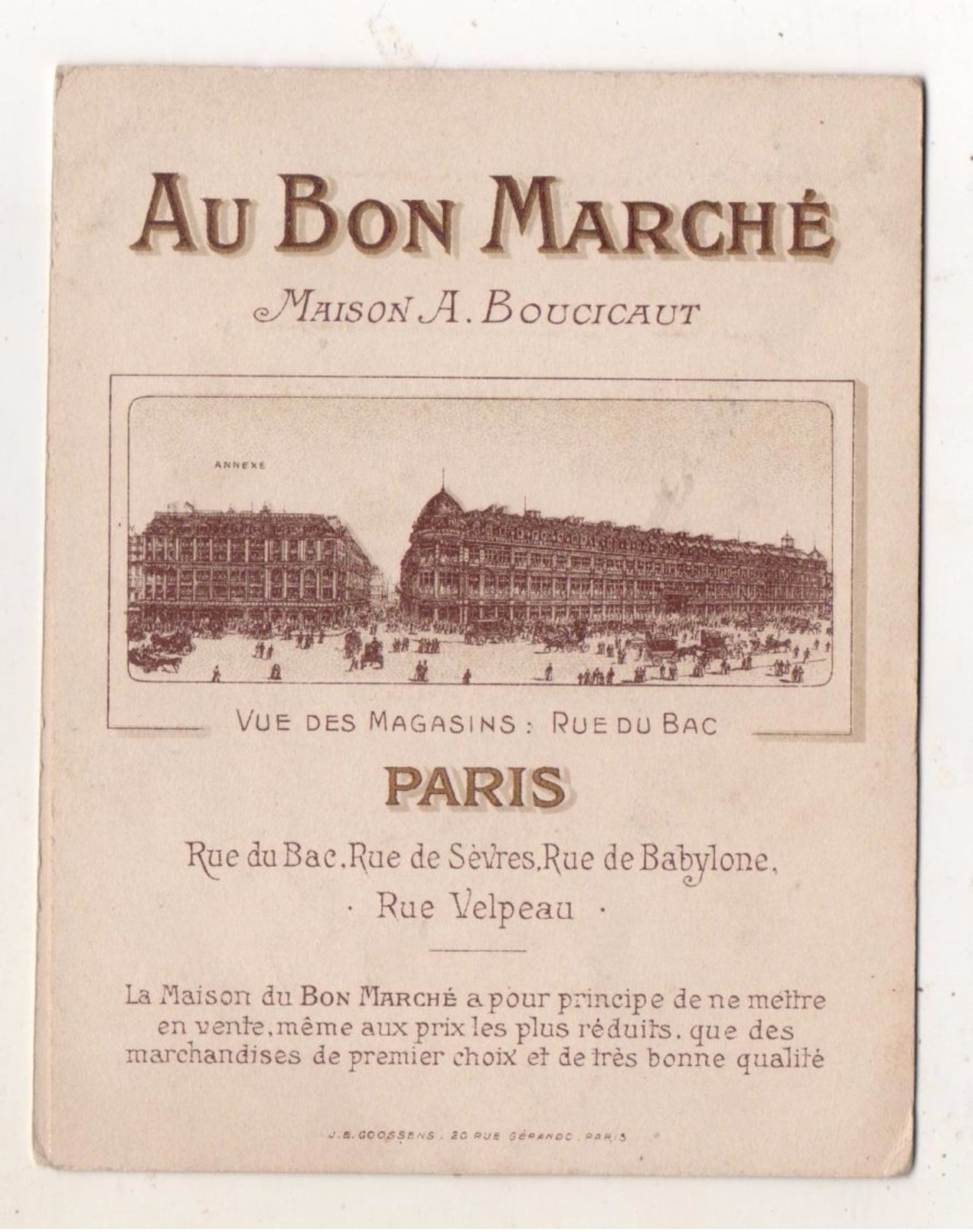 Au Bon Marché Le Corbeau Et Le Renard  Chromo à Système Dépliant En Relief Découpé  Superbe!! - Au Bon Marché