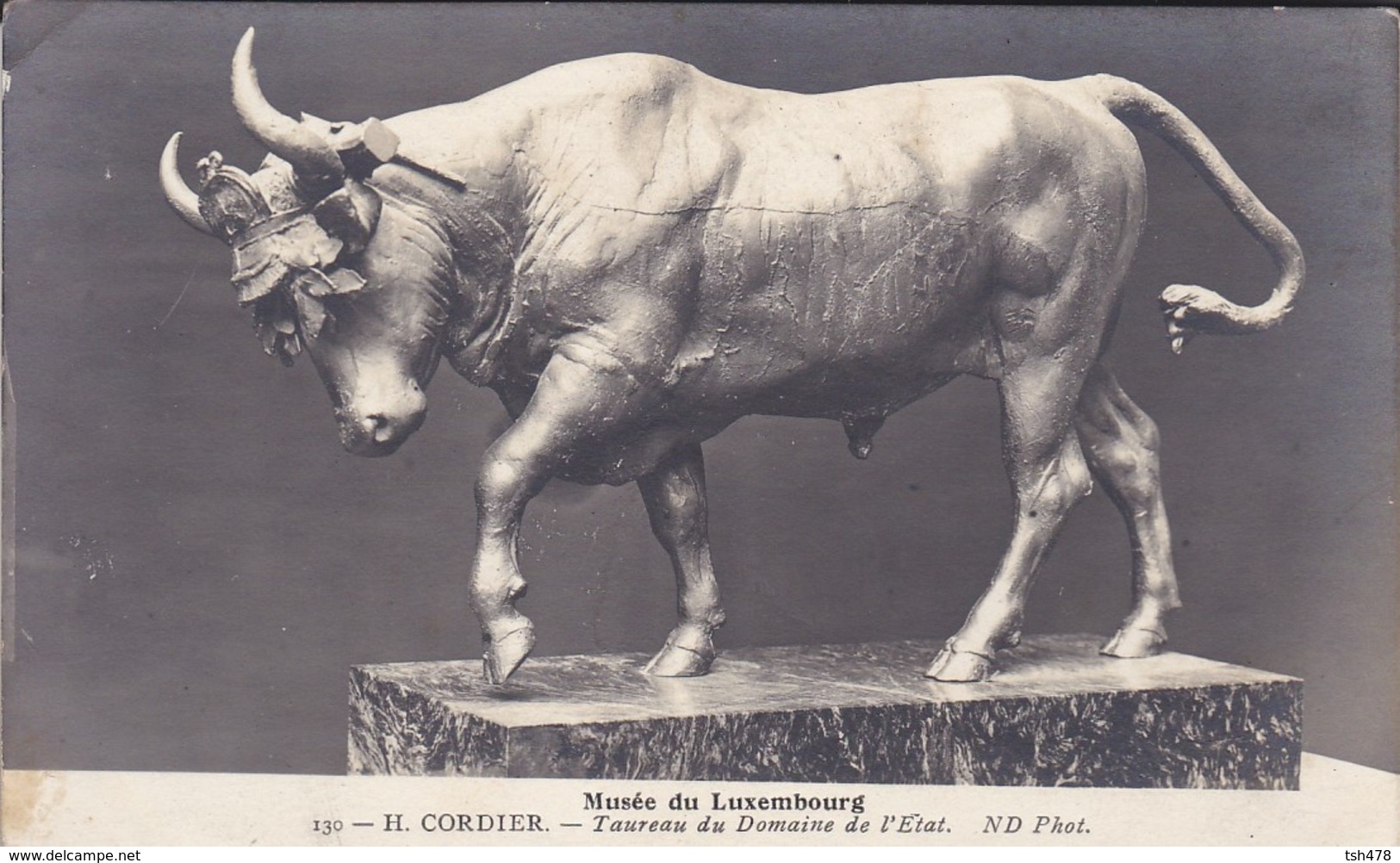 TAUREAU Du Domaine De L'état--H. CORDIER--musée Du Luxembourg--voir 2 Scans - Taureaux