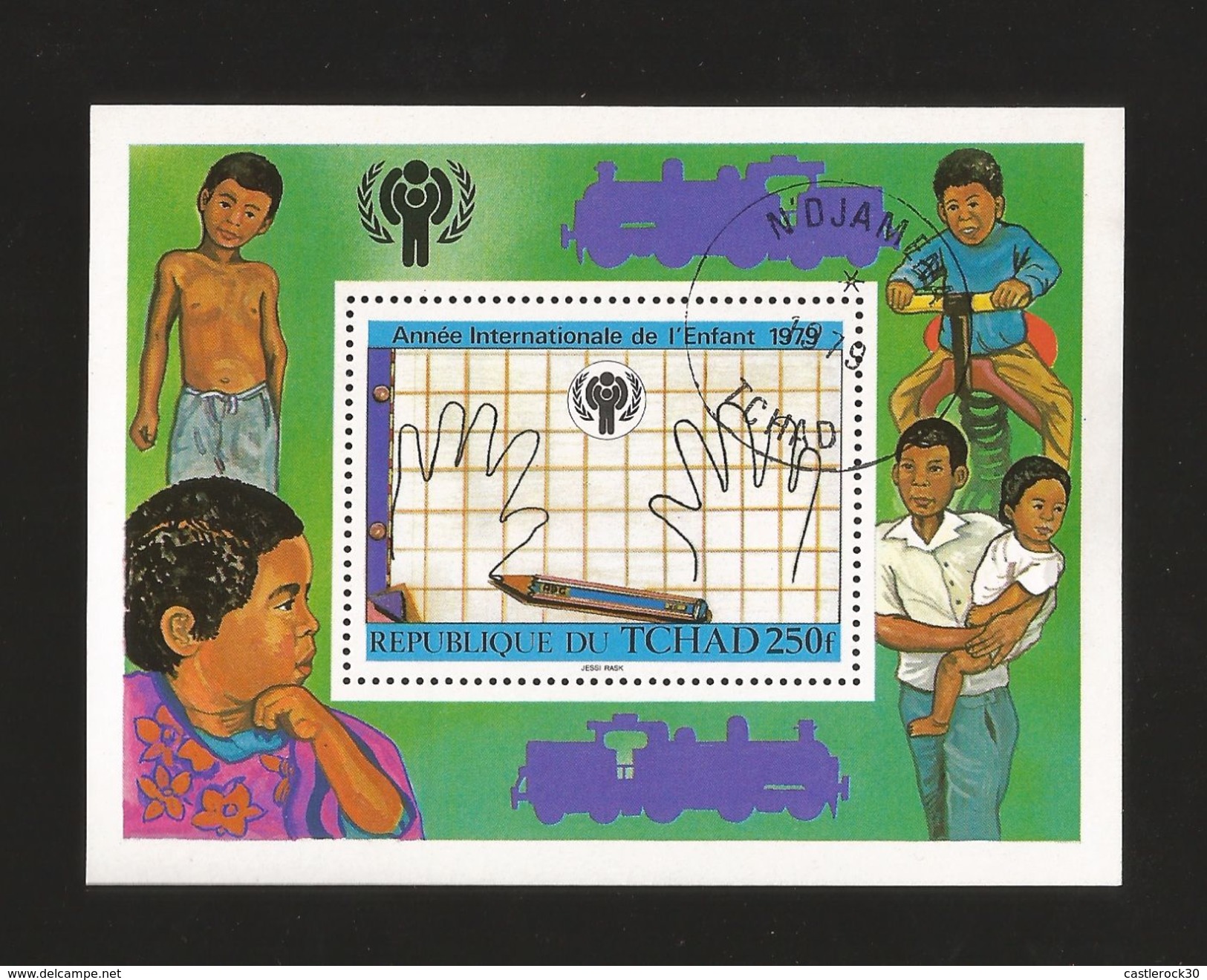 A) 1979 REPUBLIC OF CHAT, KIDS, INTERNATIONAL YEAR OF THE CHILD, SOUVENIR SHEETS CTP. - Chad (1960-...)