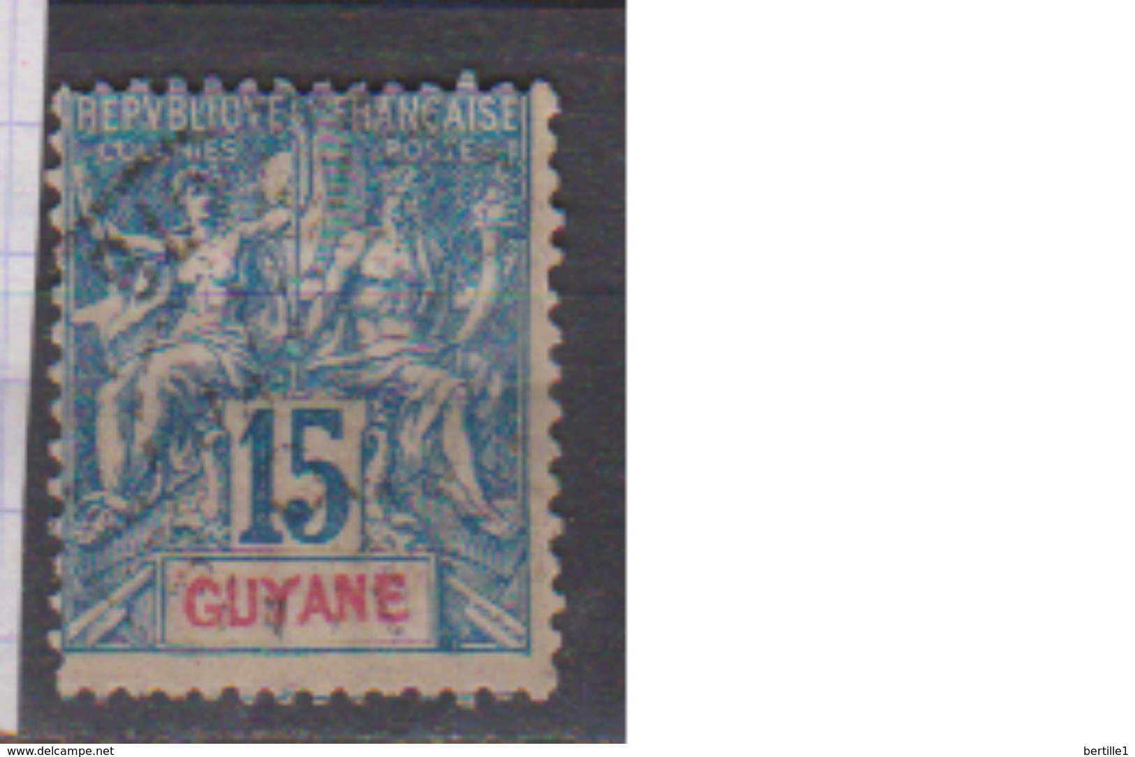 GUYANE      N°   35   ( 1 )         OBLITERE         ( O 1701 ) - Used Stamps