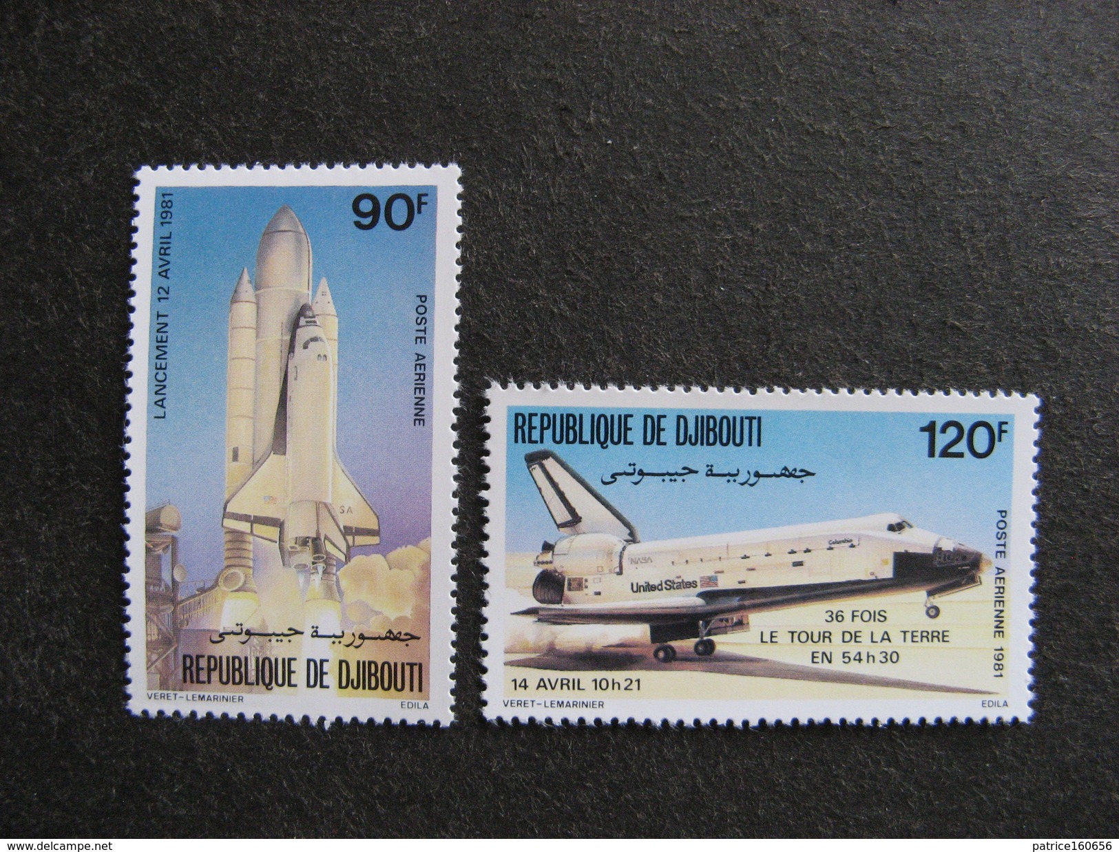 Djibouti : TB Paire  PA N° 155 Et 156, GT, Neufs XX . - Djibouti (1977-...)