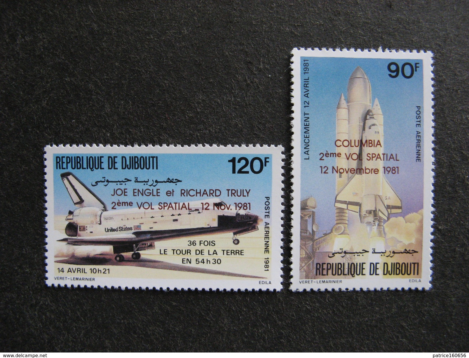 Djibouti : TB Paire  PA N° 157 Et 158, GT, Neufs XX . - Djibouti (1977-...)