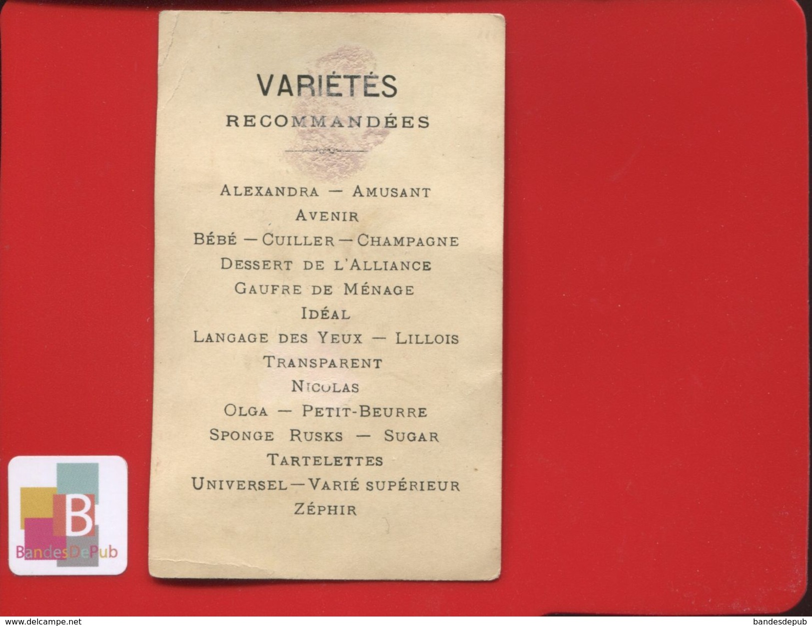 CALAIS VENDROUX BISCUITS CHROMO OR MAITRE ECOLE CLASSE ECOLIERS CAHIER ALPHABET - Vendroux