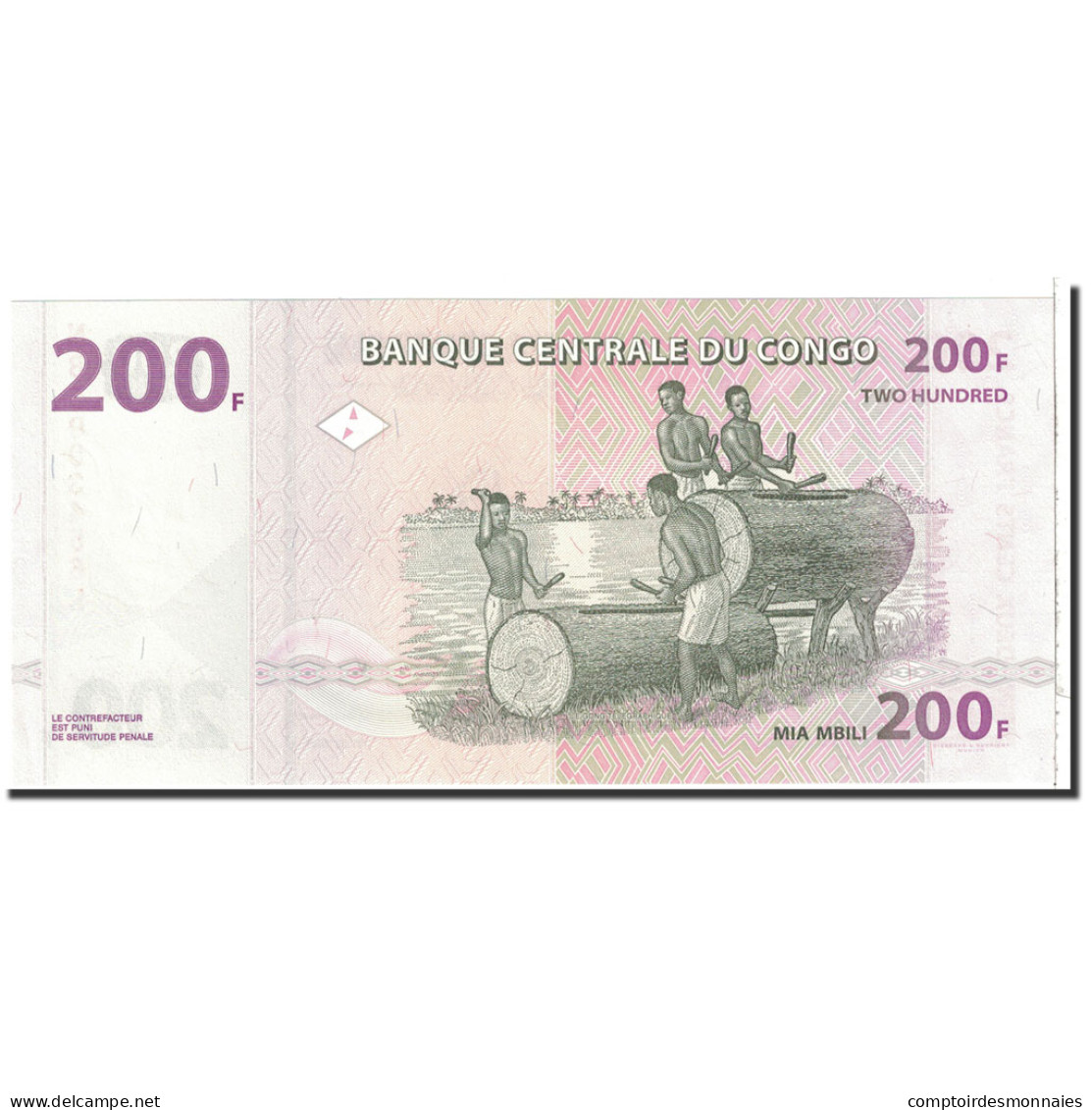 Billet, Congo Democratic Republic, 200 Francs, 2007, 2007-07-31, KM:99a, NEUF - Democratische Republiek Congo & Zaire