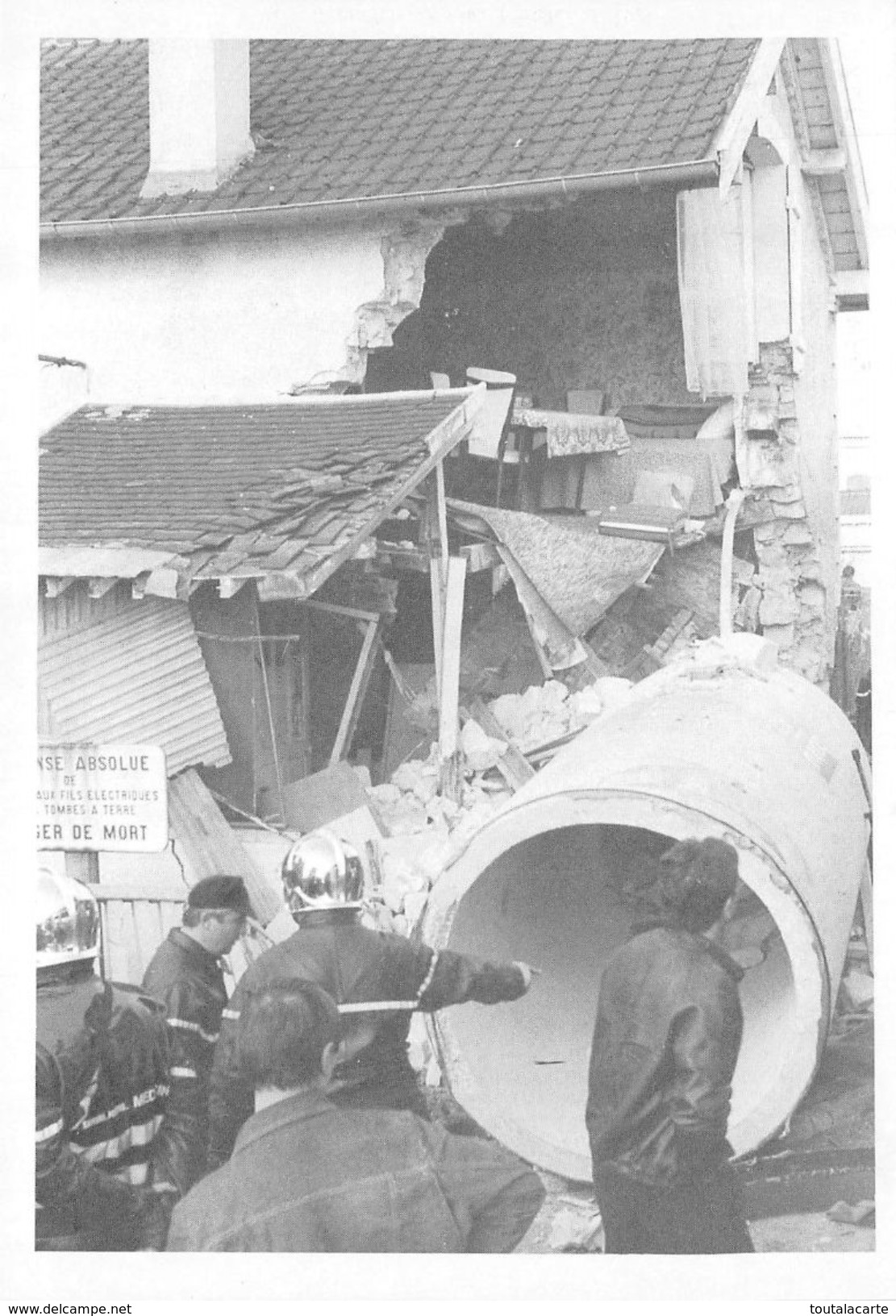 CPSM  95 GARE DE DEUIL MONTMAGNY CATASTROPHE DU 23 FEVRIER 1990    Grand Format 15 X 10,5 - Deuil La Barre