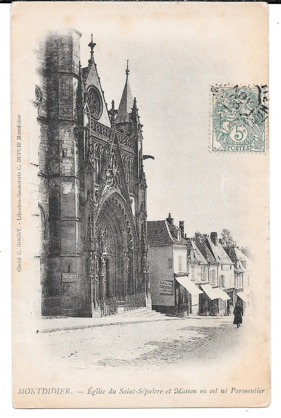 Cpa Montdidier - Eglise Du Saint-Sulpice Et Maison Où Est Né Parmentier . (Précurseur). - Montdidier