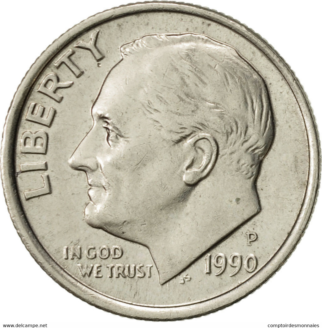 Monnaie, États-Unis, Roosevelt Dime, Dime, 1990, U.S. Mint, Philadelphie, SUP - 1946-...: Roosevelt