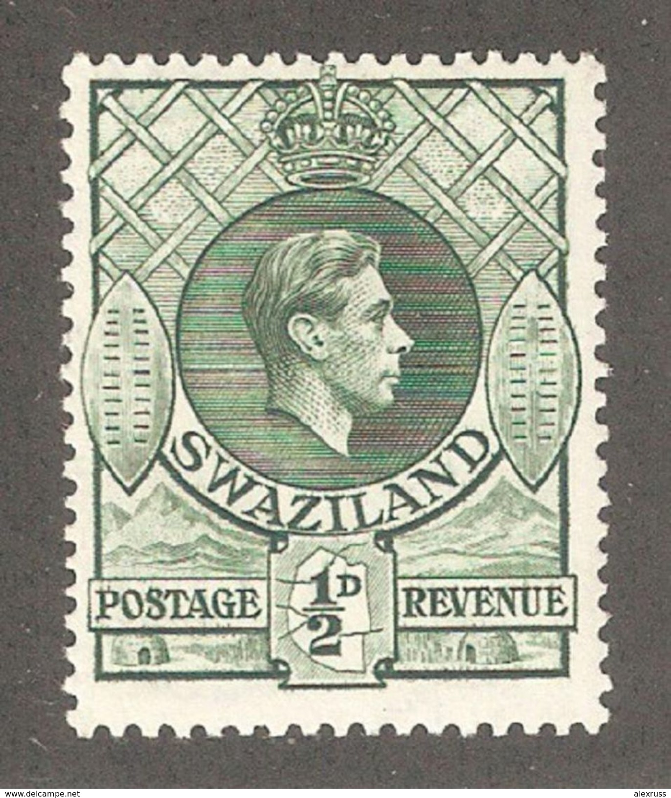 Swaziland 1938,KG-VI,Scott 27,VF Mint Hinged* - Swasiland (...-1967)