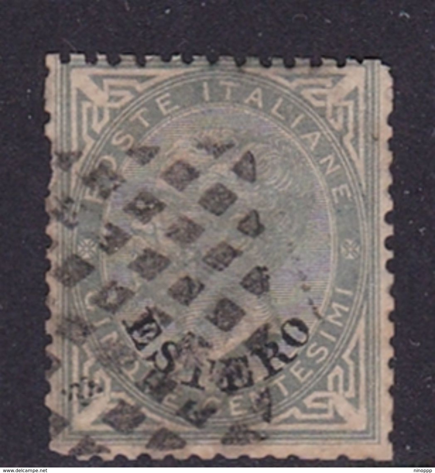 Italy-Italian Offices Abroad-General Issues- S3 1874  5c Grey Green, Used - Algemene Uitgaven