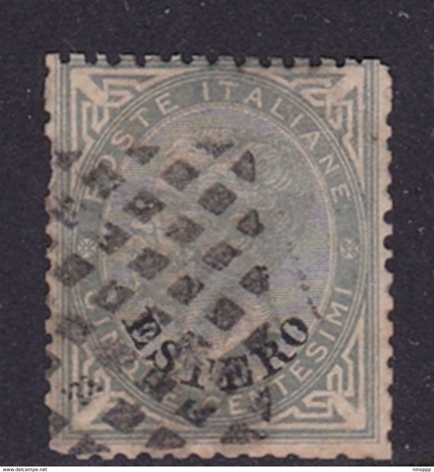 Italy-Italian Offices Abroad-General Issues- S3 1874  5c Grey Green, Used - General Issues