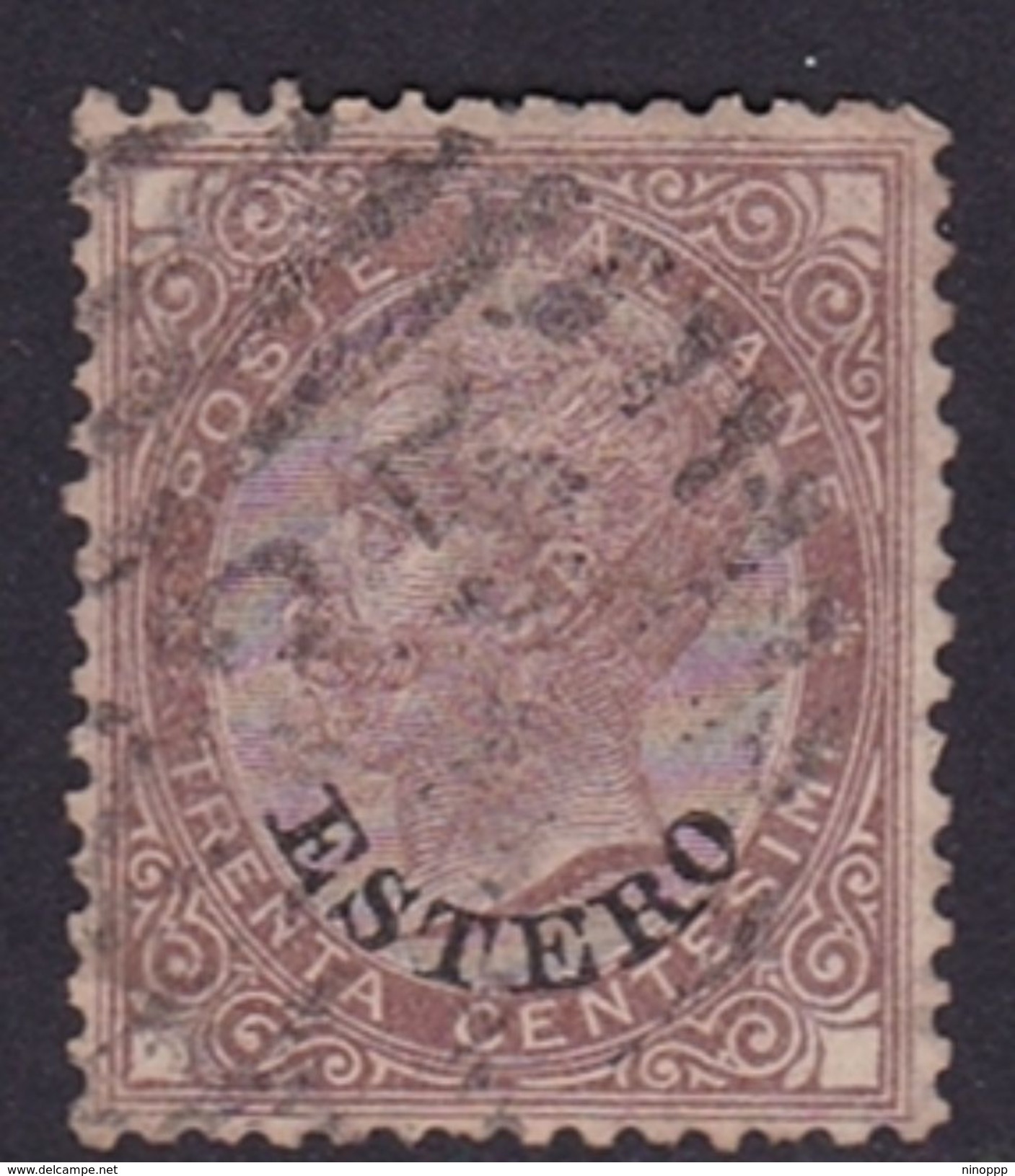 Italy-Italian Offices Abroad-General Issues- S6 1874  30c Brown, Used - Emissions Générales