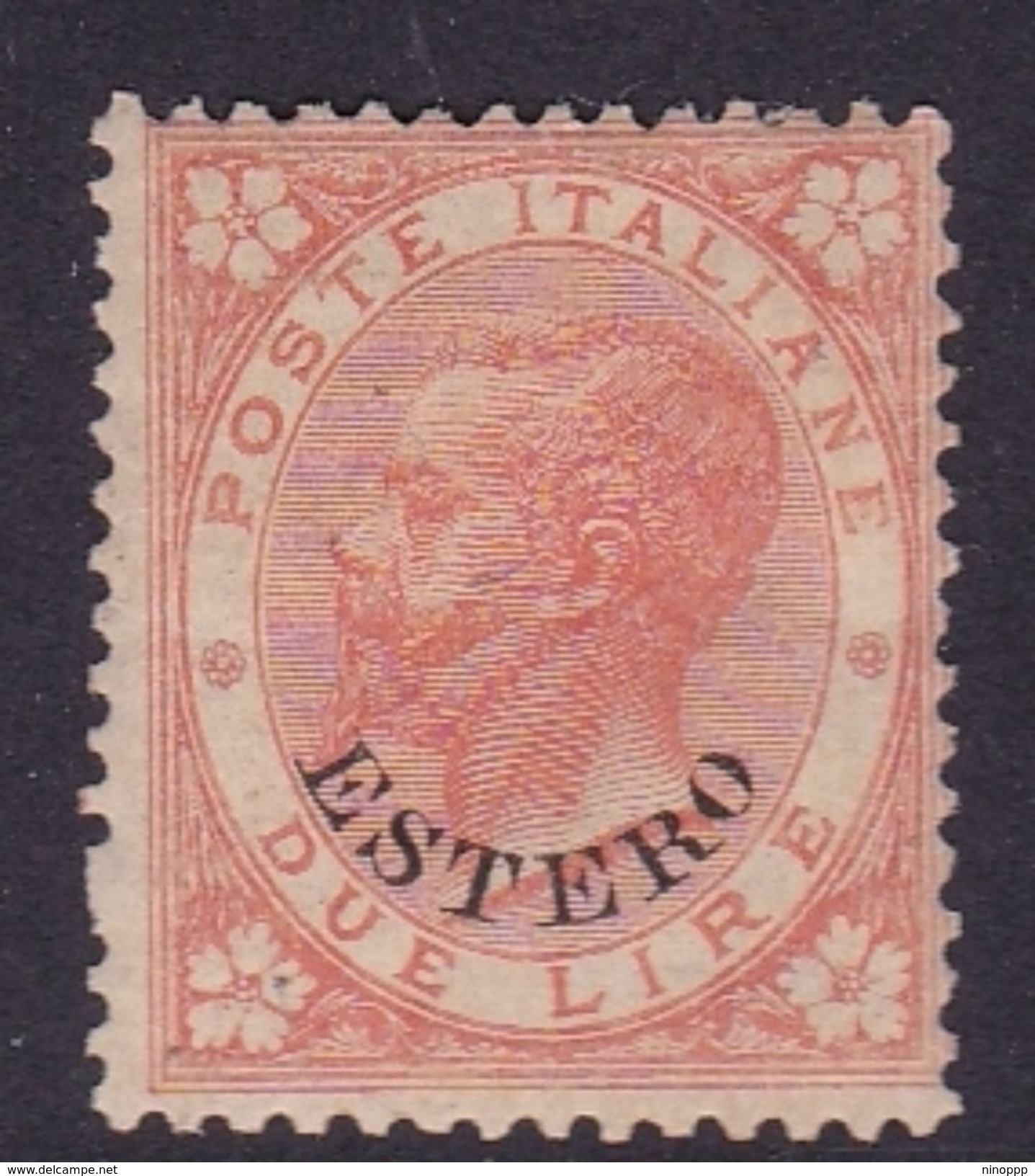 Italy-Italian Offices Abroad-General Issues- S8 1874  60c Lilac, Mint Hinged - General Issues