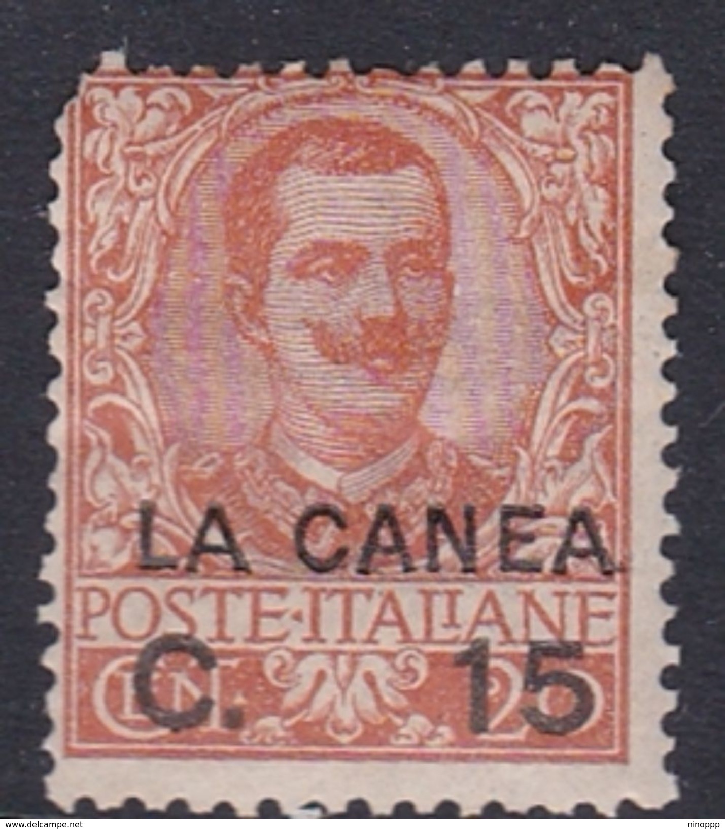 Italy-Italian Offices Abroad-La Canea  S7 1905  15con 20c Orange Mint Hinged - La Canea