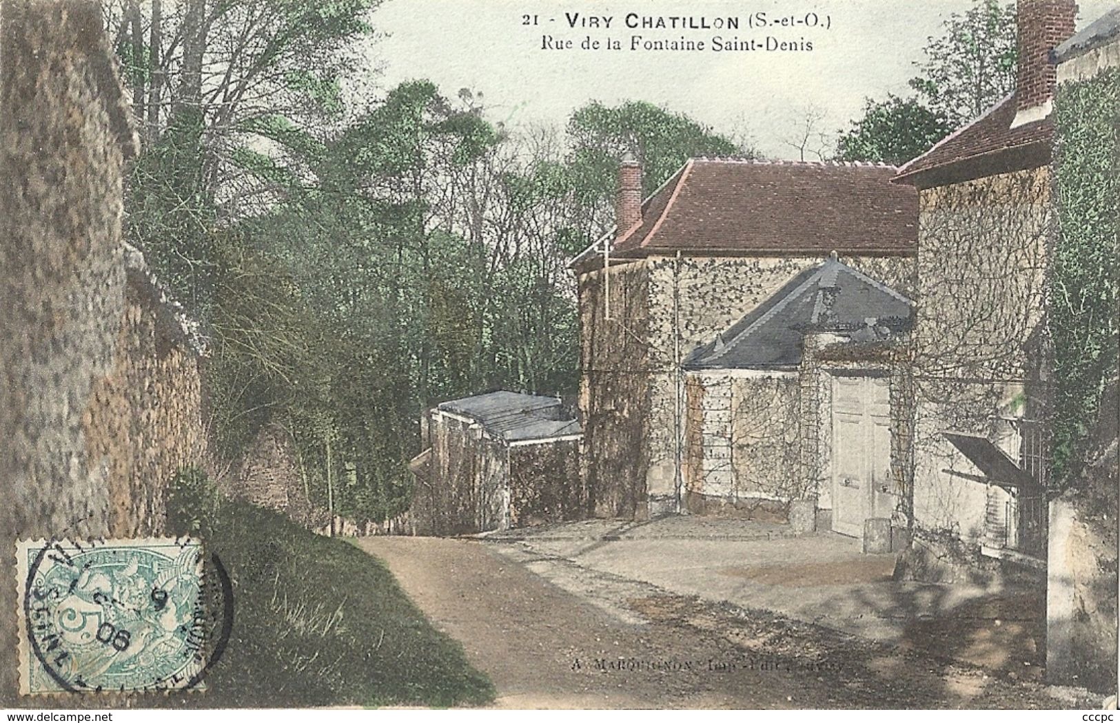 CPA Viry-Chatillon Rue De La Fontaine Saint-Denis - Viry-Châtillon