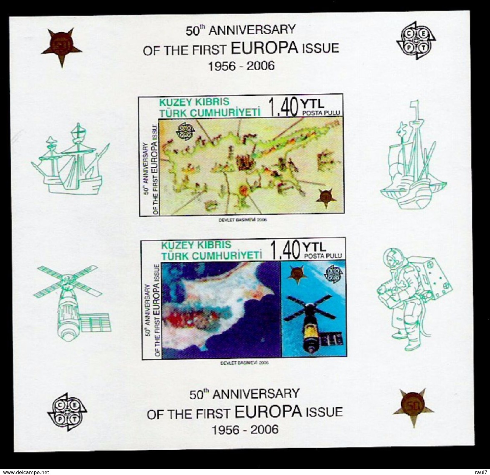 Chypre Turk - 50th ANN. EUROPA-CEPT - BF ND Neuf // Mnh Imp. - 2006