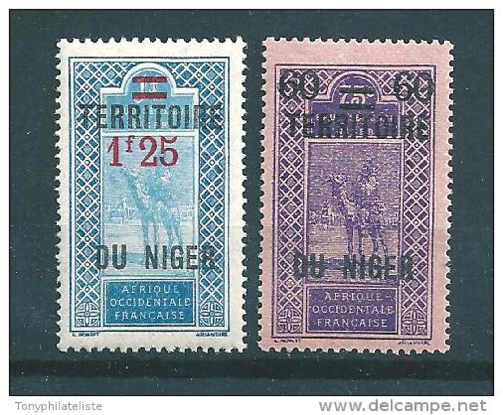 Colonie  Timbres Du Niger De 1922/26   N°21  Et  24  Neufs - Neufs