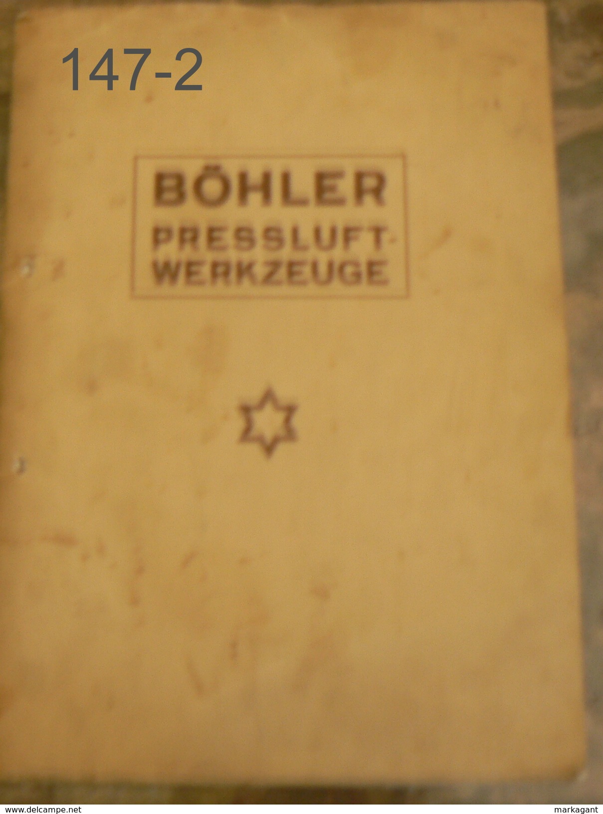 KATALOG: Böhler Pressluftwerkzeuge/1927? - Catálogos