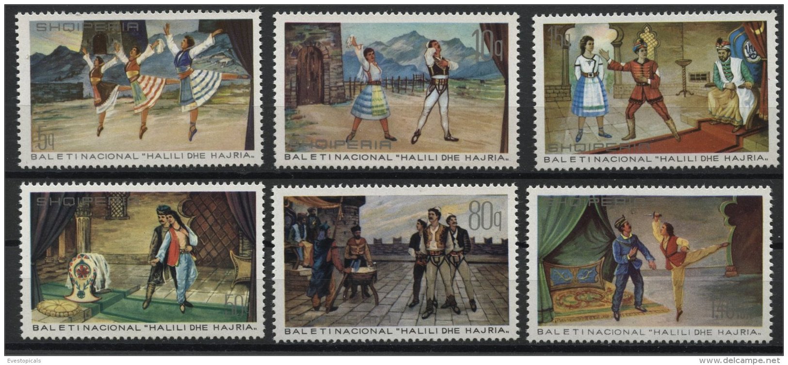 ALBANIA, ALBANIAN NATIONAL BALLETT 1971, NH SET - Albania