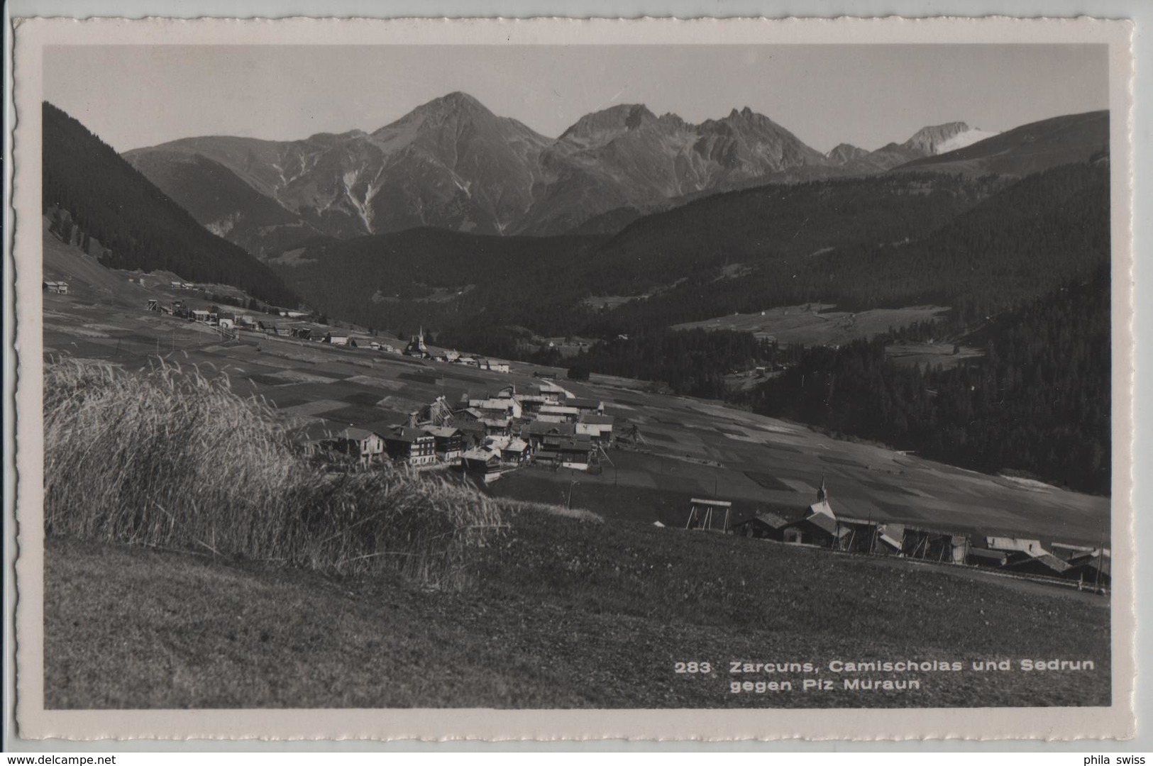 Zarcuns, Camischolas Und Sedrun Gegen Piz Muraun - Photo: Th. Schmid - Autres & Non Classés