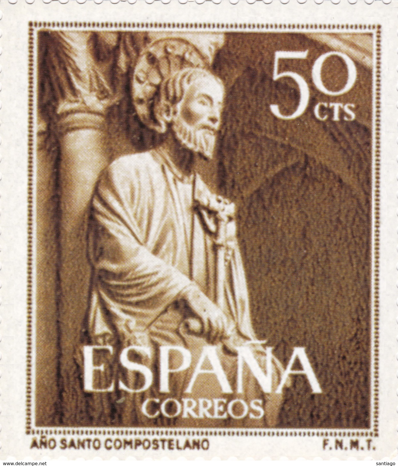 Espana  : Ano Santo Compostelano : Tarjetas Postales Con Copia Del Sellos /  7 Tarjetas / ( 15 X 13 ) Y (  11 X 19 ) Cm - Autres & Non Classés